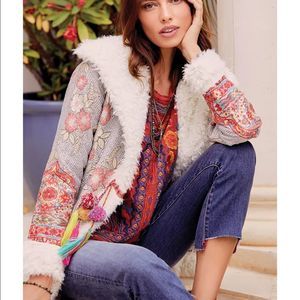 Johnny Was Biya RARE Women’s Large Quarda Fur Coat